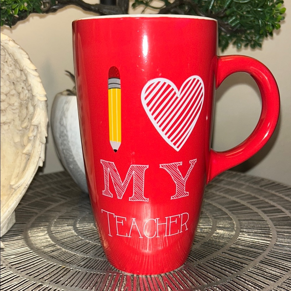 🦋St. Nicholas Square Red Teacher Mug 5/25$